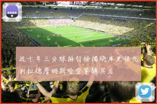 近十年三分球排行榜揭晓库里领先利拉德詹姆斯哈登紧随其后